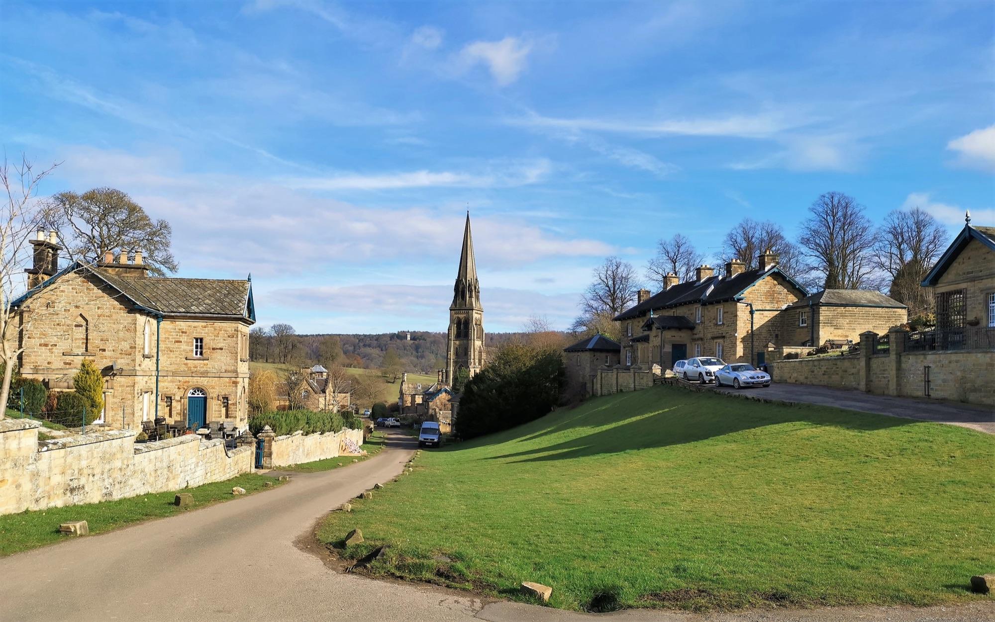 Edensor, the estate village at Chatsworth